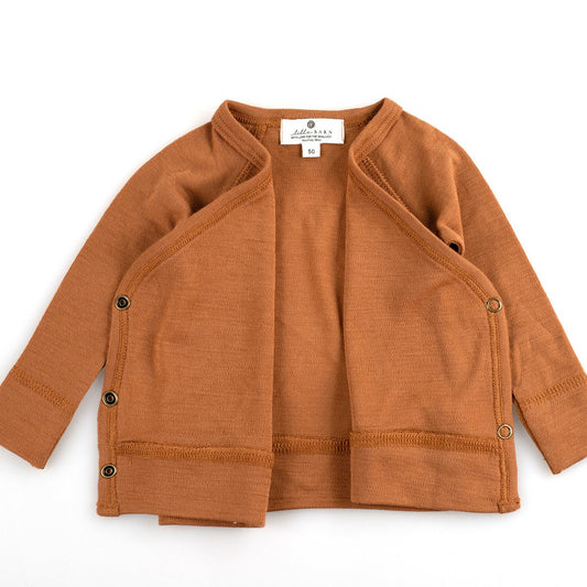 Lille Barn- Wollen overslagtrui - Argan Oil