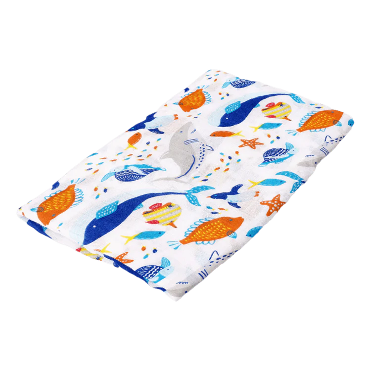 HAPPY BEAR - Hydrofiele doek - Sea Animals