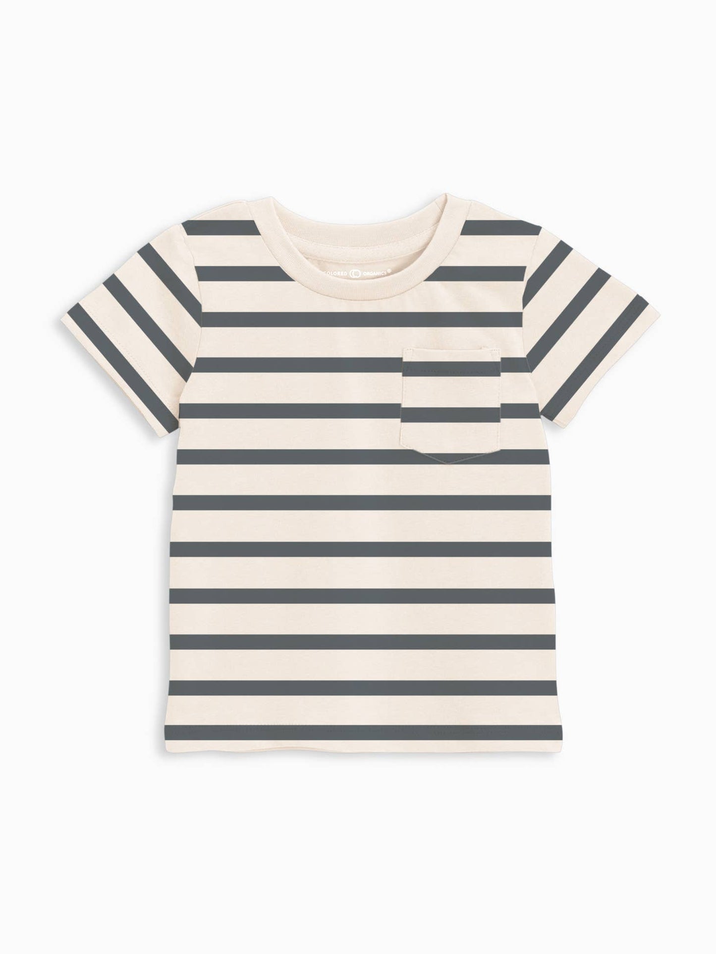 Colored Organics - Everest Pocket Tee - Thistle Strip/Harbor