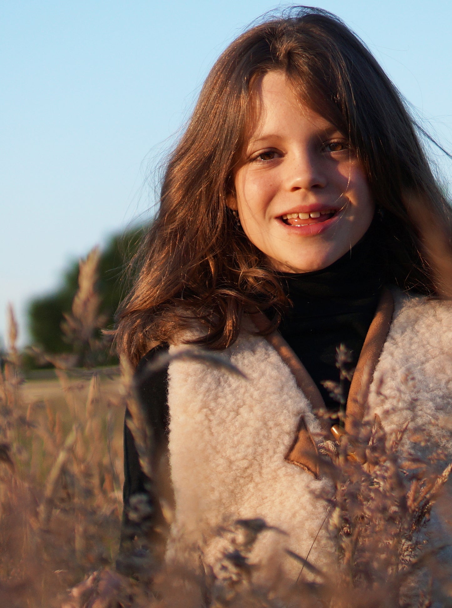 We Are Wovens - Vest Lichtbruin met Caramel Rand